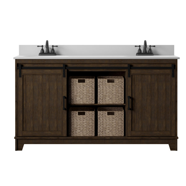 Sand & Stable Braylen 60'' Freestanding Double Bathroom Vanity with